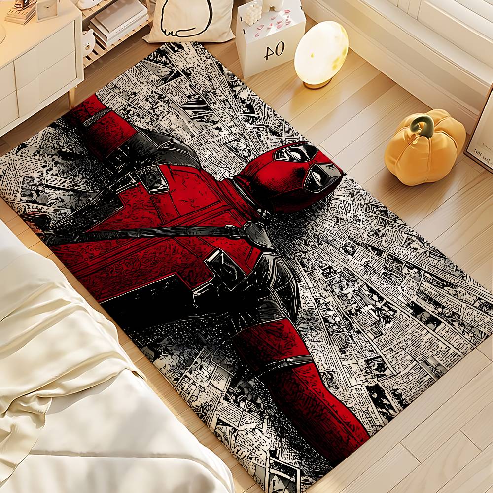 Cute-D-deadpool-S Movie Floor Mat Bathroom Absorbent Mat Simple Door Dirt-resistant Mat Home Kitchen Mat Foot Mat Entry Mat