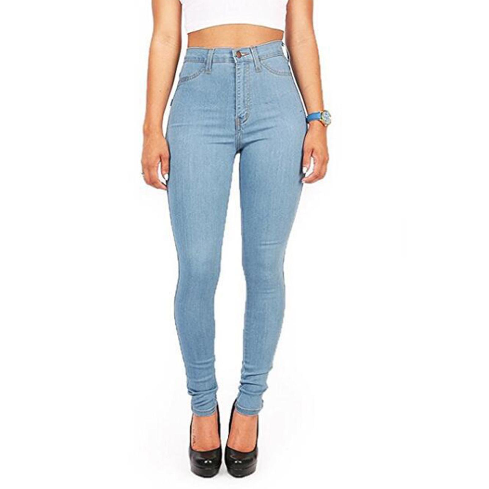 

Women s High Waist Pocket High Waist Denim Skinny Jeans M