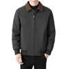 Mens Winter Warm Puffer Jacket With 50% White Duck Down Loose Fit Notched Collar Business Casual Outerwear