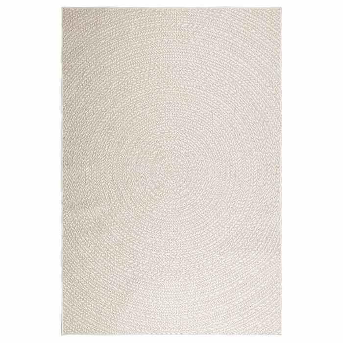 VidaXL ZIZUR Cream Rug 160x230 Cm Jute Look Indoor Outdoor, Outdoor Rug, Floor Rug, Indoor Rug, 4010379