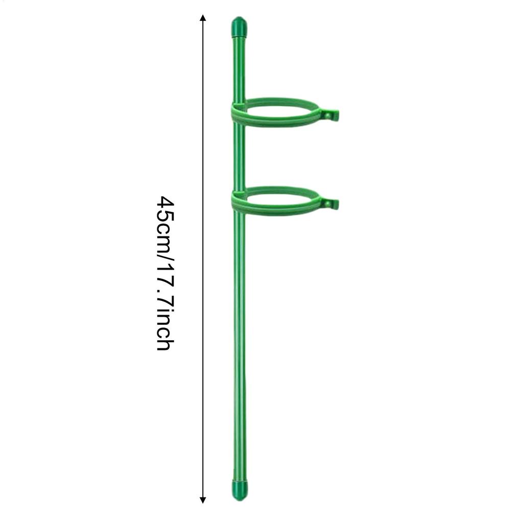 Plant Support Garden Stakes 10 Pieces Adjustable Support Plant Sticks With 20 Straps For Balcony Patio Indoor Lawn Greenhouse