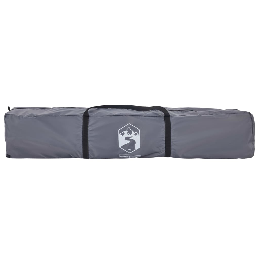 4 Person Camping Tent in Grey and Orange with Quick Release System