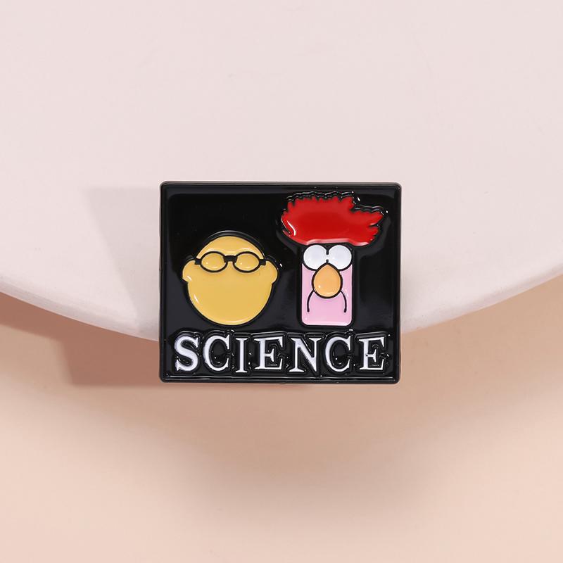 Cute Chick Enamel Pins Custom Brooches SCIENCE Lapel Badges Clothes Cartoon Animal Jewelry Gift for Kids Friends