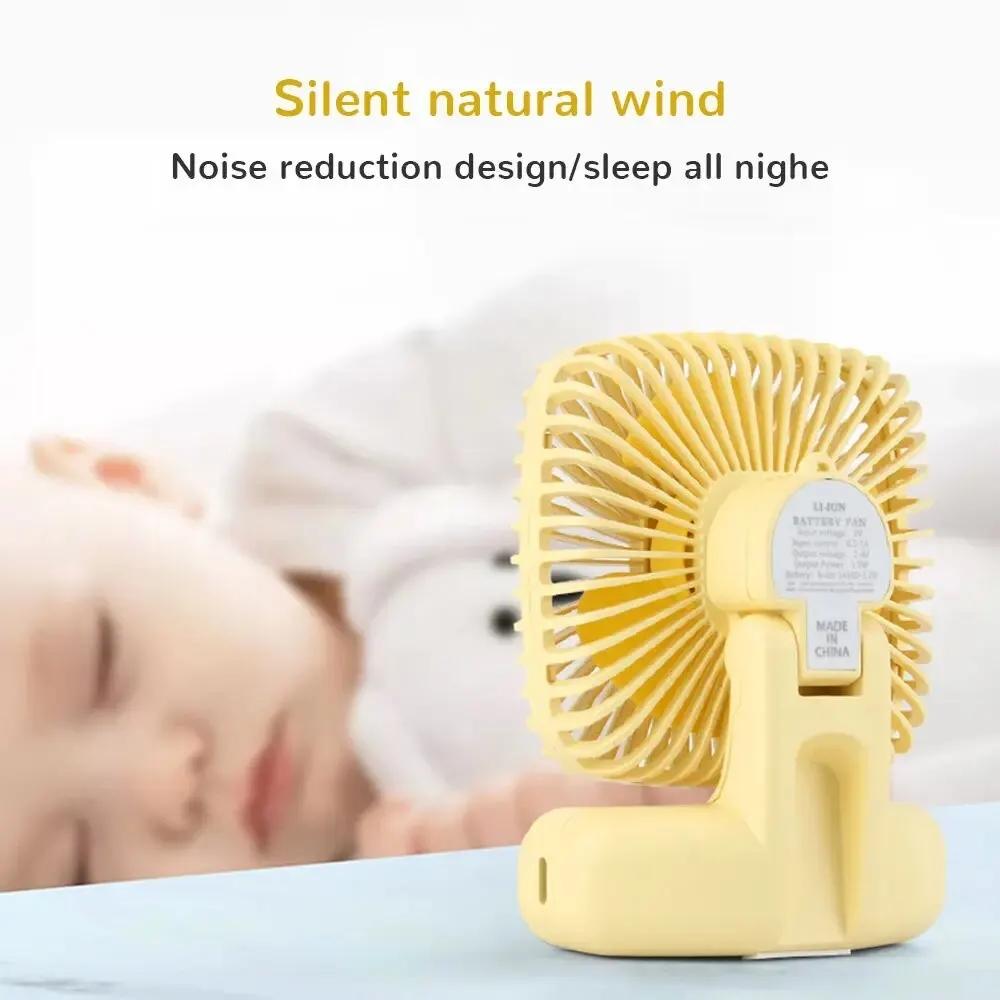 Desktop Small Fan Mini Handheld Usb Three Speed Cold Windmill Home Office Portable Quiet Outdoor Simple Portable Summer