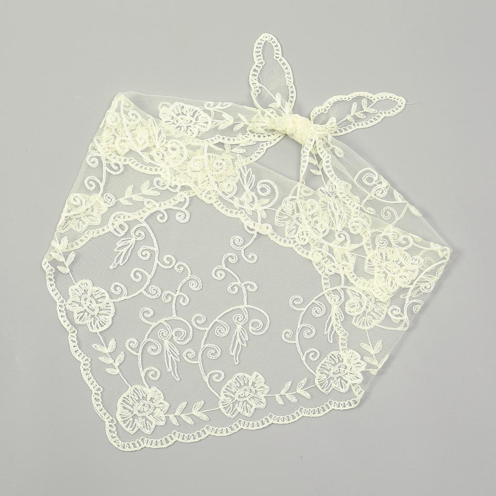 Fashion Lace Hairscarf Women Retro Triangle Hair Bands Vintage Triangular Headscarf Girls Elegant Headwear Hair Accessories