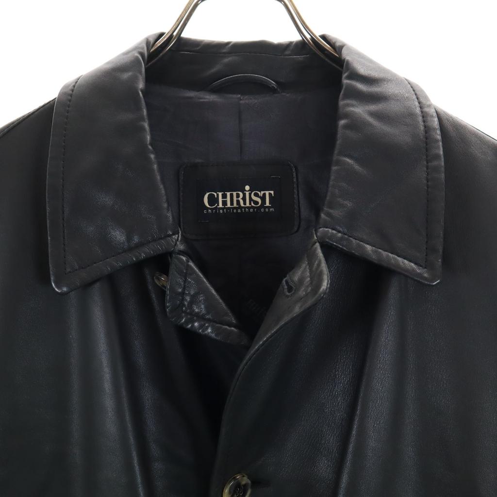 CHRIST made in Germany leather jacket 52 Brown Men's Used