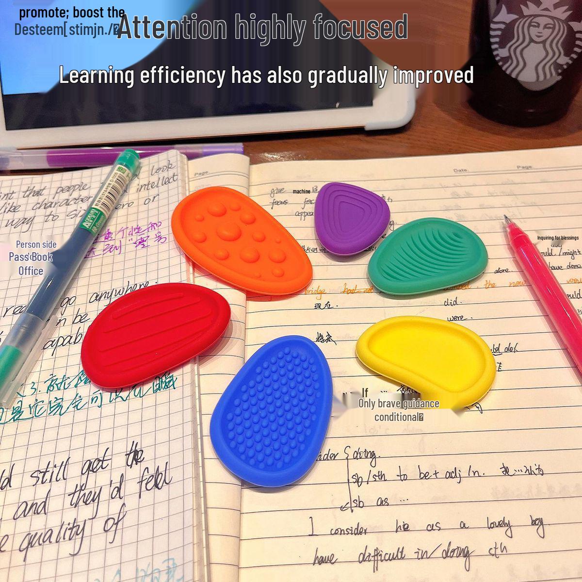 Study Buddy Exam Stress Relief Sensory Stone for Postgraduate, Junior College to Bachelor s Recitation & Children s Concentration Training
