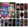 Phone Case For Iphone 17 Pro Max 17 Pro Air 16 15 14 13 Pro Max 15 16 Pro 15Plus Japanese Samurai Oni Mask