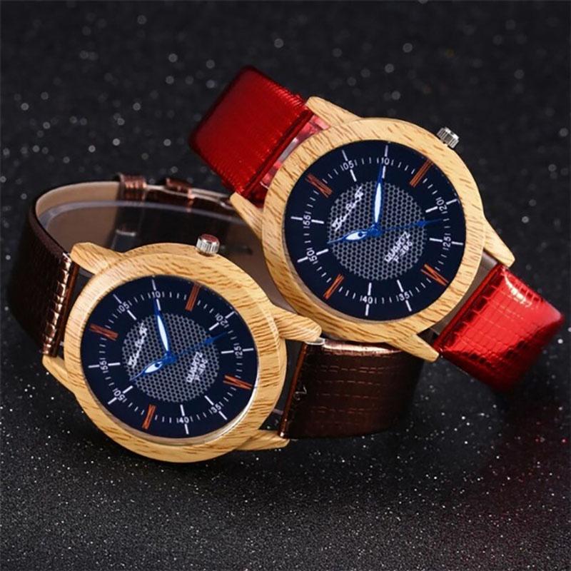 Versatile Nature Wooden Watch Minimalist Bamboo Clock Perfect Gift For Friends And Family
