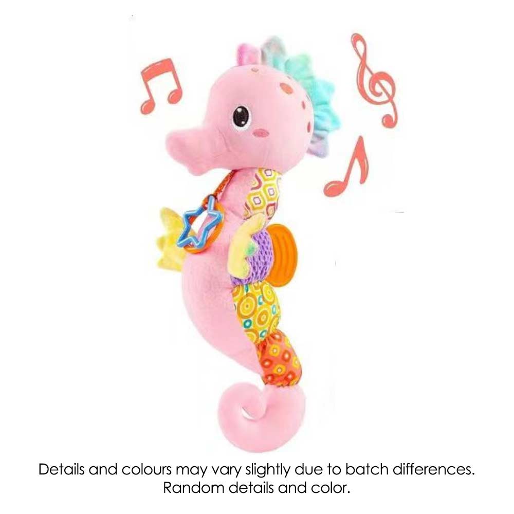 

Baby Rattles Infant Musical Stuffed Animals Soft Toy with Bright Colors Crinkle Sound Paper Newborn Toys
