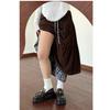 Women's Brown Corduroy Plaid A-Line Skirt - Spring/Autumn Patchwork Mid-Length, Slimming Cake Design