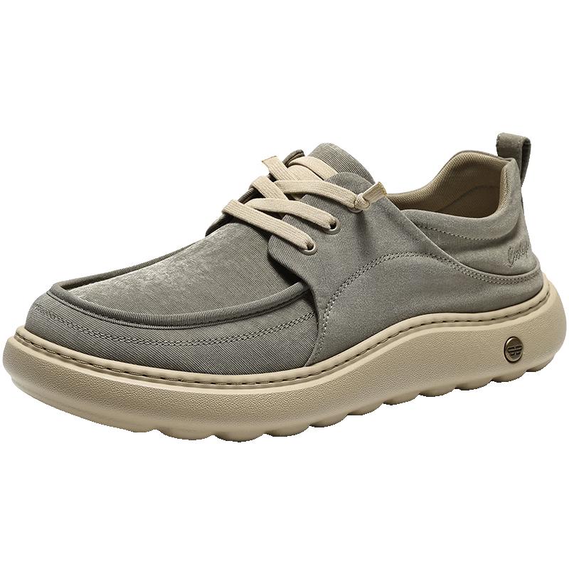 Belle Men s Casual Rocker Sole Canvas Shoes 250 серый