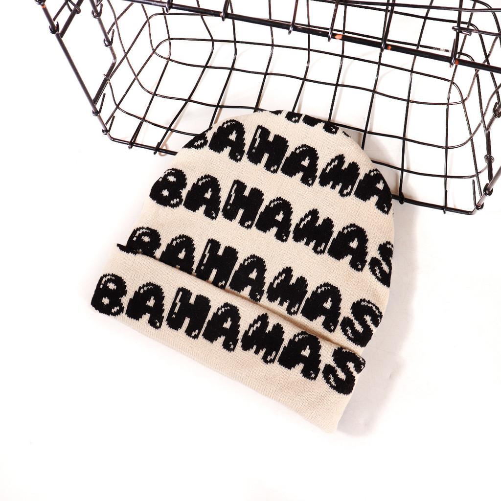Knitted Letter Bahamas Cap Breathable Hat Urban Streetwear In Seasons Cold