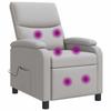 Massage Relax Chair Cloud Gray Fabric