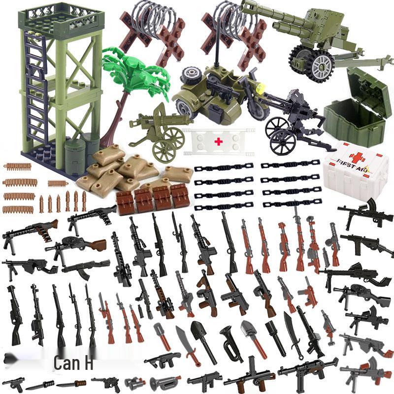 TZP308 Military Equipment Building Blocks Off-road Accessories Pack