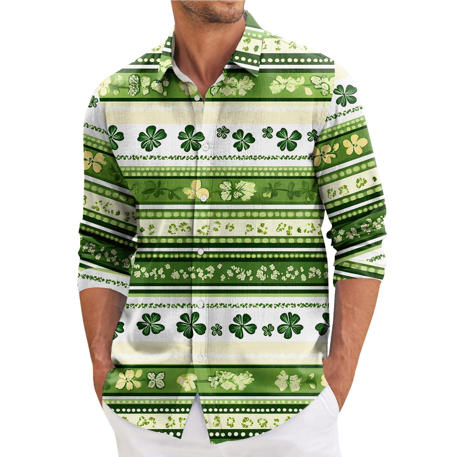 

Мужская весенняя повседневная свободная рубашка с длинным рукавом с принтом Мужская рубашка XL жёлтый