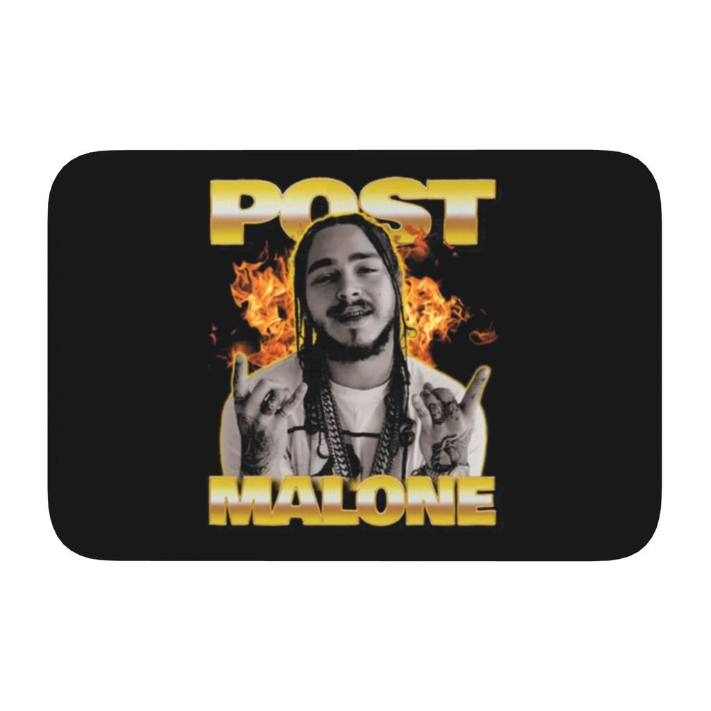 Custom Posts Malones American Popular Rapper Front Door Floor Entrance Mat Indoor Bath Kitchen Doormat Garage Carpet Rug