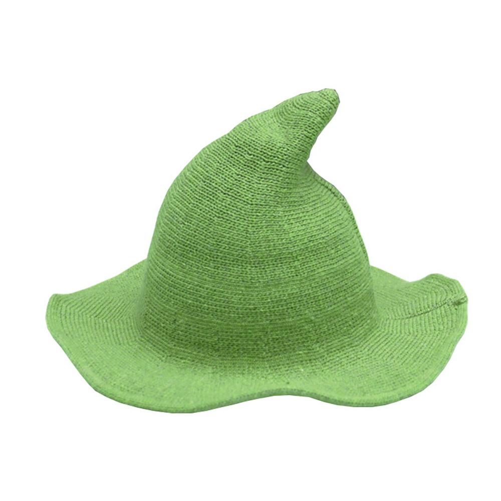 Vintage Halloween Witch Hat Woman Costume Wool Knit Hat for Party Coseplay Masquerade Hat Festival Decoration Accessories