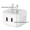 Double C 40W Dual PD Multi-Functional Fast Charger with UK/EU/US Plug