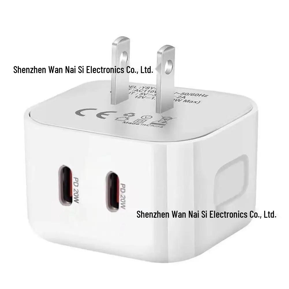 Double C 40W Dual PD Multi-Functional Fast Charger with UK/EU/US Plug