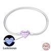 925 Silver Snake Chain Heart Butterfly Cat Claw Bracelets Fit Pan Charms Beads Fashion DIY Jewelry Gift Making