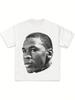 Camiseta Unisex con Gráfico de Cara Grande Joven