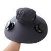 Summer for Outdoor Camping Fishing Hiking Cap Sunscreen Fisherman Hat SolarFan Cap Portable Solar Charging Cap with Fan Suitable