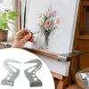 Ergonomic Wrist Support 2Pcs Artist Hand Bridge, Adjustable Easel Rest Bar, Artists Metal Stabilizer Tool for Painting Drawing Craft Projects