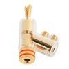 1 Pair Gold Plated Speaker Wire Connectors Solderless Speaker Plugs  Amplifier Systems