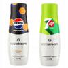 Conjunto de 2 concentrados e xaropes Sodastream. Pepsi MAX Manga Zero + 7Up grátis