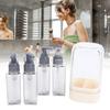 4 in 1 Travel Dispenser Bottles TSA Approved   Proof Refillable Travel Toiletry Containers for Shampoo Lotion 35ml