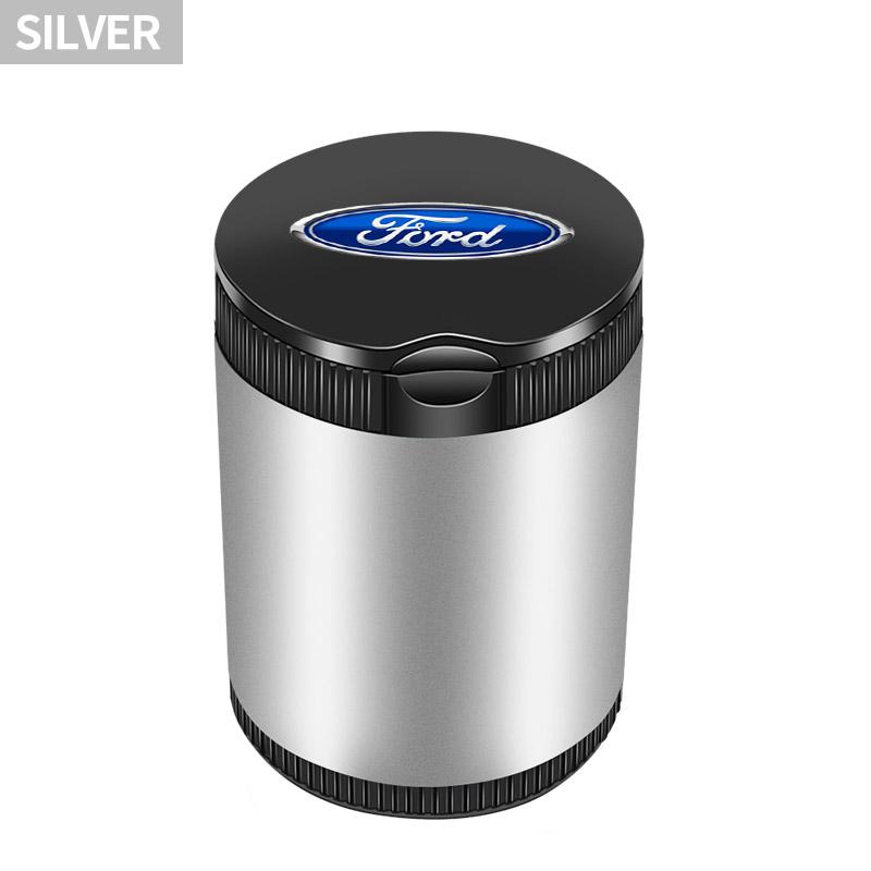 Car Styling LED Ashtray Cigarette Smoke Ash Cylinder Bin Holder With Lid For Ford Mondeo MK1 MK2 MK3 MK4 MK5