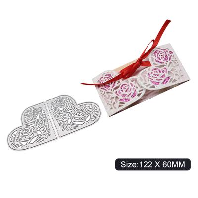 Hollow Pattern Greeting Card Frame Metal Silvery Stencil Embossing Cutting Dies For Diy Scrapbooking Paper Album Cards Making