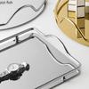 Modern Metal Fruit Tray Decorative Simple Perfume Organizer Plate Elegant Home Serving Dishes Bathroom Trays Storage Ornaments