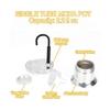 Portable Aluminum Coffee Pots 50Ml Stovetop Coffee Maker Perfect For Single Coffee Lover And Convenient Space