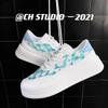 Fashion Fashion Platform Shoes Men Sneakers Footwear Lace-up Height Increase Casual Shoes White Mens Vulcanize Shoes Zapatos De Hombre