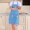 Cute Rabbit Pattern Canvas Apron with Pocket - Breathable, Oil-Proof, Adjustable for Chefs, Gardeners, Cooks and Bakers