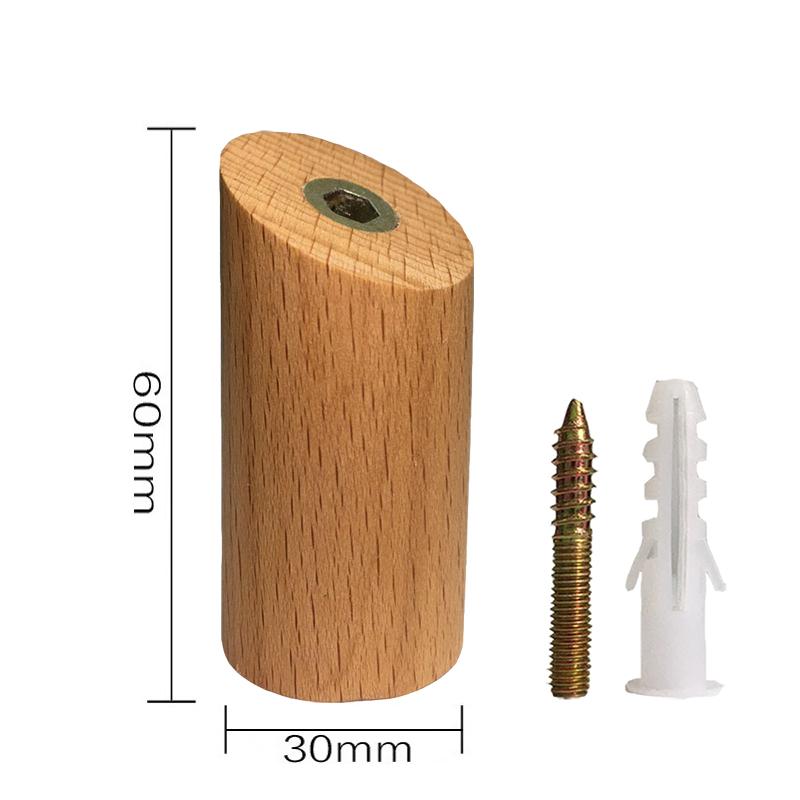 

Natural Wood Clothes Hanger Wall Mounted Coat Hook Key Holder Hat Scarf Sundries Handbag Storage Hanger Bathroom Rack Organizer
