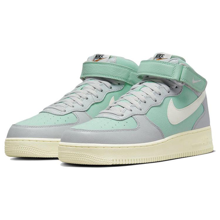 New Nike Air Force 1 Mid '07 Lx Grey Fog Enamel Green DQ8766-002