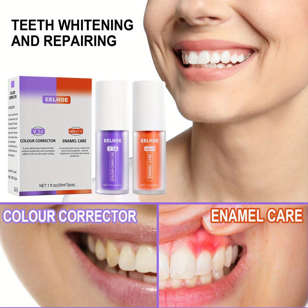 Teeth Whitening, Tooth Stain Removal, Teeth Whitening Booster, Whitening Tooth Foam, Toothpaste