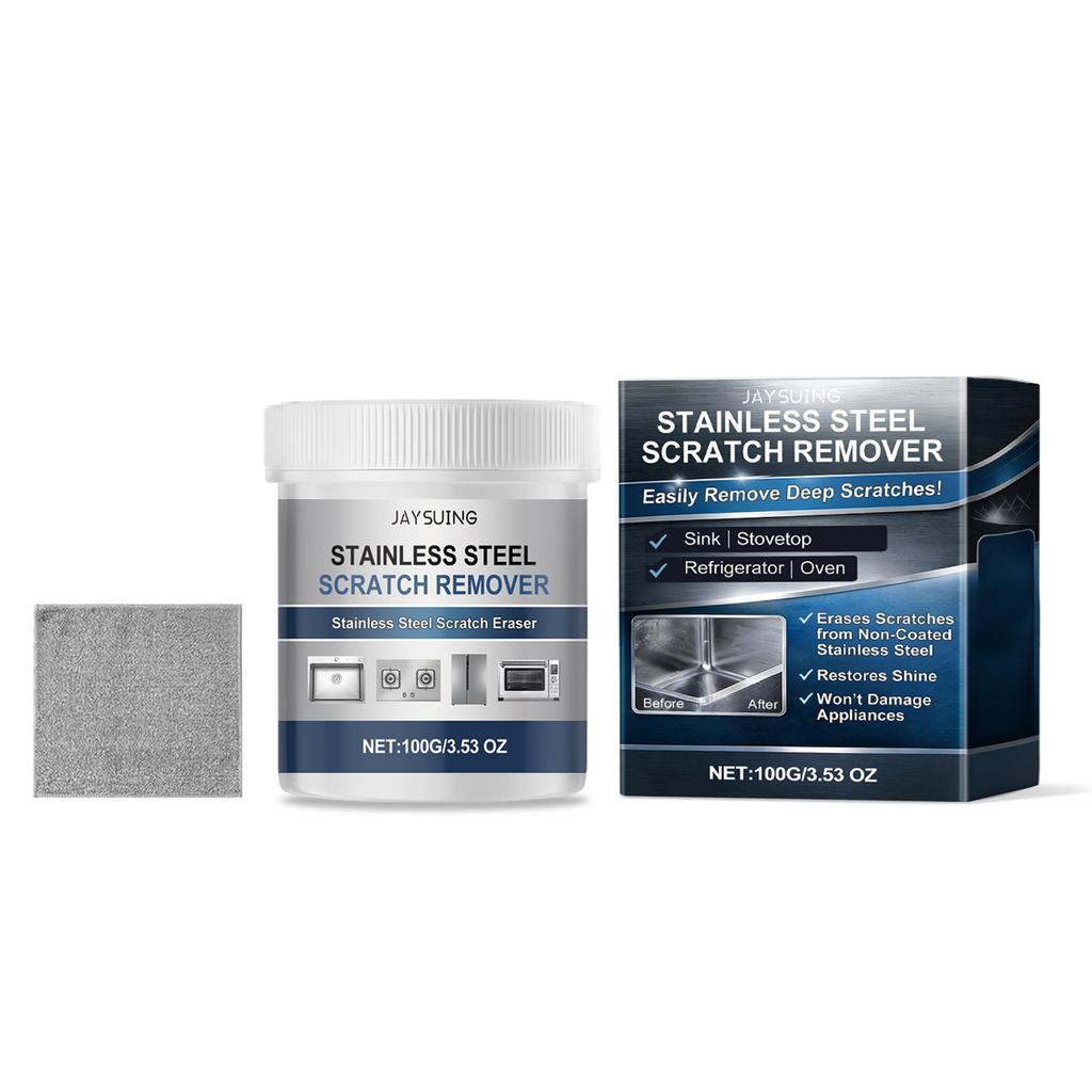 Stainless Steel Scratch Remover Quickly Removes Rust Effectively Cleans Stains Long Lasting Shine Builder Metal Polishing Creams