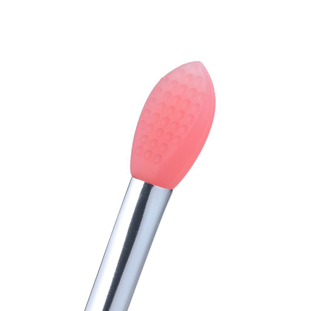 10pcs Silicone Lip Brush Set Small Makeup Brushes Lipstick Applicator Brushes with 2 Antilost