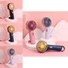Adorable Cartoon Style Handheld Mini Fan With Custom Logo Usb Rechargeable 4-blade Low Noise