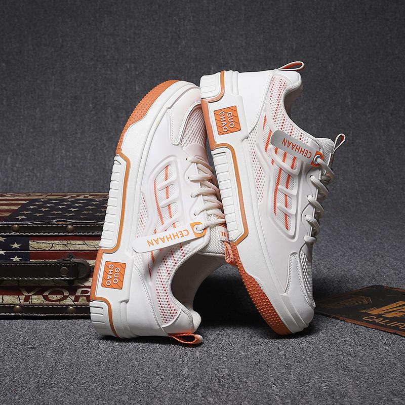 Men 's Casual Four Seasons Fashion Skateboarding Students Comfortable Sneakers Boys Trending Soft Sole Breathable Shoes