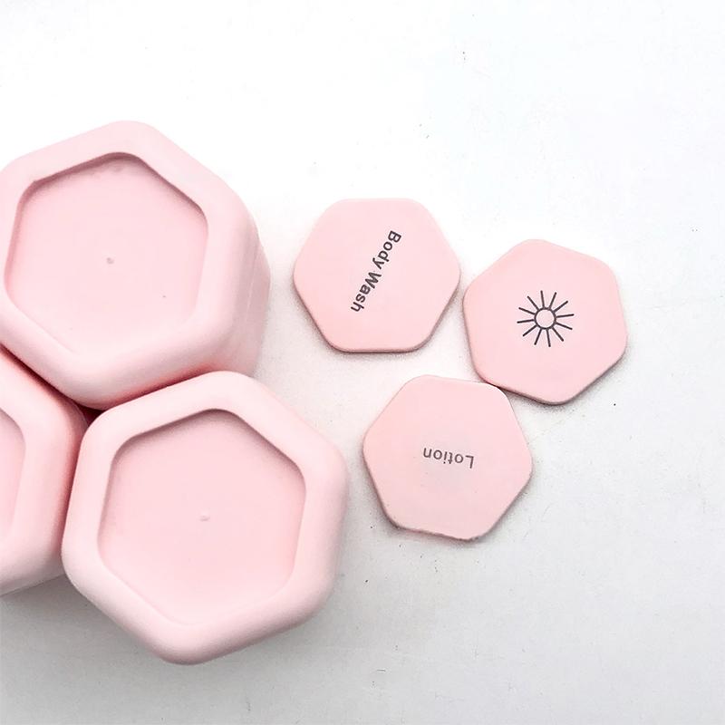 2/3Pcs Travel Container Magnetic Storage With Lids Cosmetic Dispenser Stacking Design Bottle For Face Cream Sunscreen Organizer