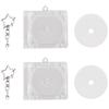 Set of 2 Mini CD Handmade Acrylic Cover Photo Music DIY CD Miniature Album Keychains, Album, Keychain, Kit, Design,