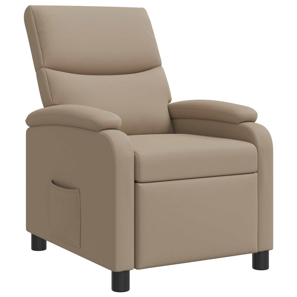 Recliner Chair Cappuccino Faux Leather
