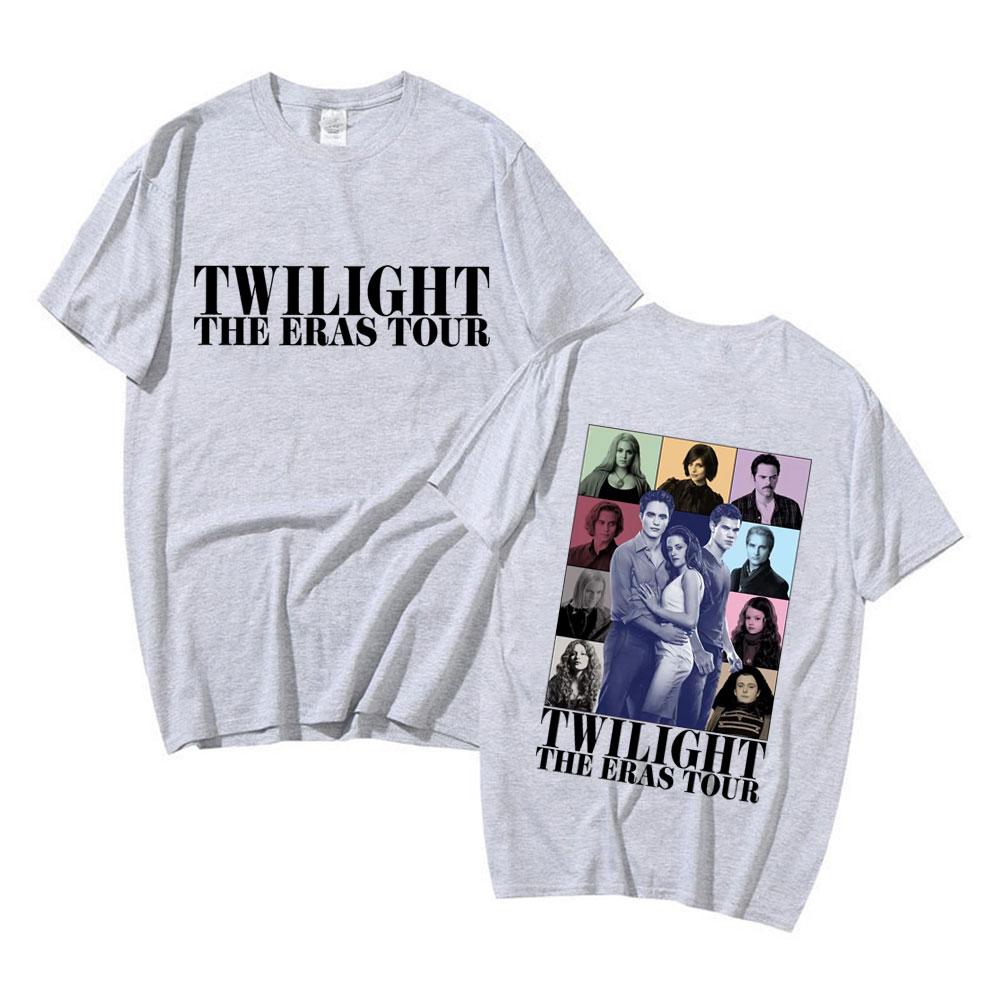 Twilight The Eras Saga Tshirt Bella Jakob Edward 2023 New Graphic Tshirts Unisexs Women Vintage Cotton Cozy Short Sleeve T Shirt