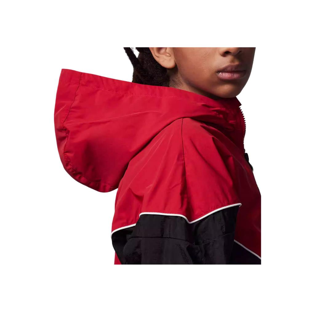 Jordan Jacket Comfortable Casual Color Block Versatile Kids Jackets Red Black IB8384-687