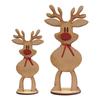 Personalized Freestanding Reindeeres Family Names Christmas Deer Reindeeres Standing Tabletop Table Ornament Home Decoration